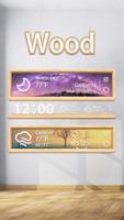 Wood GO Weather Widget Theme скриншот 1