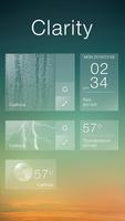 Clarity GO Weather Widget Them capture d'écran 2