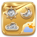 Gold GO Weather Widget Theme APK