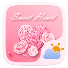 Sweet Heart GO Weather Widget أيقونة