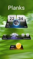 Planks GO Weather Widget Theme Affiche