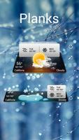 Planks GO Weather Widget Theme capture d'écran 1