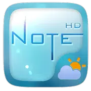 Notes GO Weather Widget Theme