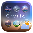 Crystal GO Weather Widget Them icône