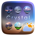 Crystal GO Weather Widget Them