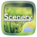 Scenery Weather Widget Theme أيقونة