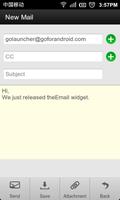 GO Email Widget تصوير الشاشة 2