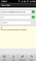 GO Email Widget capture d'écran 2