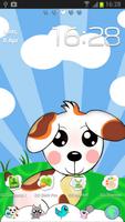 Cute Animals GO Launcher Theme ảnh chụp màn hình 3