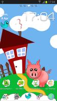 Happy Farm GO Launcher Theme Affiche