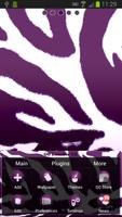 Violet Zebra for GO Launcher capture d'écran 1
