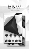 Black & White Launcher Theme Affiche