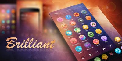 Brilliant GO Launcher Theme capture d'écran 3