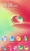 Crystal GO Launcher Theme ảnh chụp màn hình 2