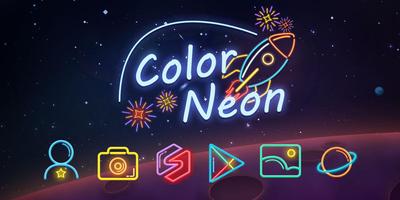 Color Neon GO Launcher Theme captura de pantalla 3