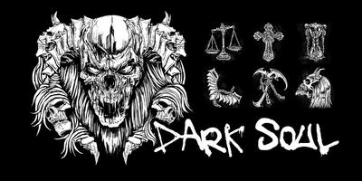 Dark soul GO Launcher Theme capture d'écran 3