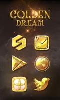 Golden Dream GO Launcher Theme capture d'écran 1