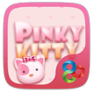 Pinky Kitty Go Launcher Theme