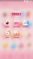 Pinky Kitty Go Launcher Theme capture d'écran 3