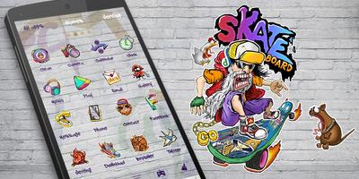 Skate GO Launcher Theme capture d'écran 2