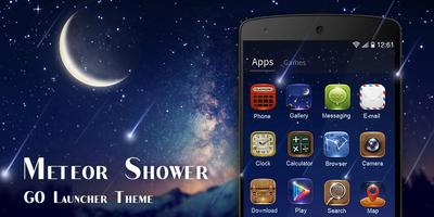 MeteorShower GO Launcher Theme imagem de tela 1