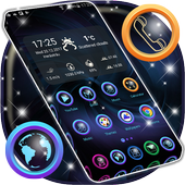 آیکون‌ HD Dark Blue Launcher Theme