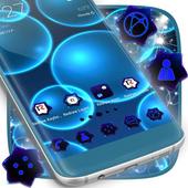 Neon  Bubble Theme for Android icône