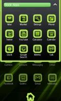 Neon Green Style Go Launcher captura de pantalla 2