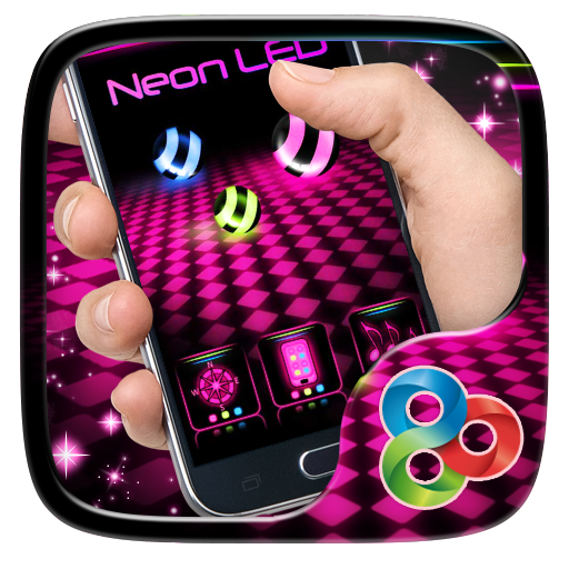 Neon LED Launcher Theme