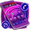 Neon Purple Launcher Theme-APK