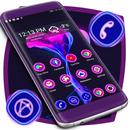 Neon Smoke Launcher Theme-APK