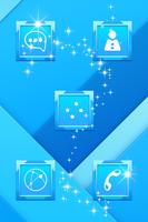Glossy Blue Launcher Theme ảnh chụp màn hình 2