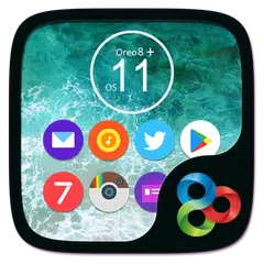 Oreo8 & Ios11 Go Launcher Theme APK Herunterladen