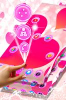 Pink Love Launcher Affiche