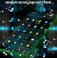 Midnight Metal Launcher Theme capture d'écran 3