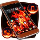 Burning Red Fire Launcher APK
