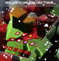 Red App Icon Launcher Theme capture d'écran 1