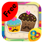 Cute Cupcakes Theme Free icône