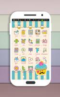 Cute Cupcakes Theme Free постер