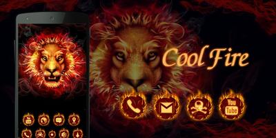 Cool Fire  GO Launcher Theme скриншот 3
