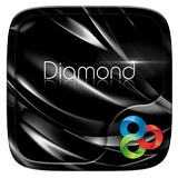 Black Diamond GOLauncher Theme أيقونة