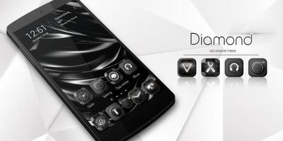 Black Diamond GOLauncher Theme capture d'écran 3