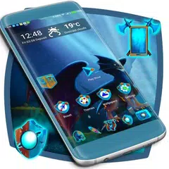 Скачать Dark Dragon Launcher Theme APK