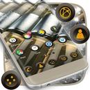 Elegant Silver Launcher Theme aplikacja