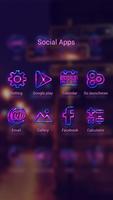 برنامه‌نما NeonLightsII GO Launcher Theme عکس از صفحه