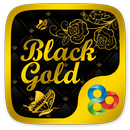 Black Gold  Go Launcher Theme APK