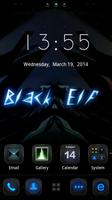 Black Elf GO Launcher Theme 스크린샷 1