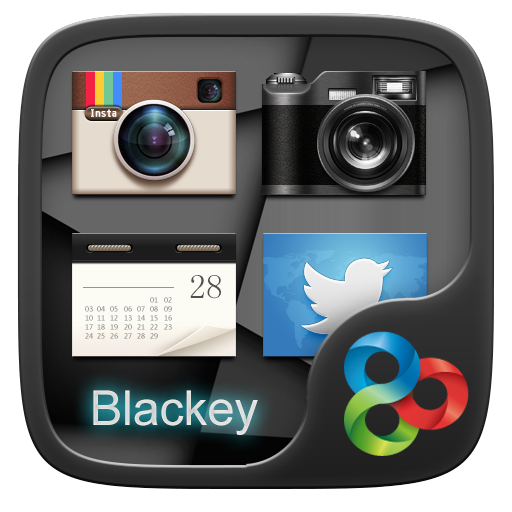 Blackey GO Launcher Theme