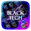 Black Tech Go Launcher Theme
