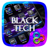 Black Tech Go Launcher Theme ícone